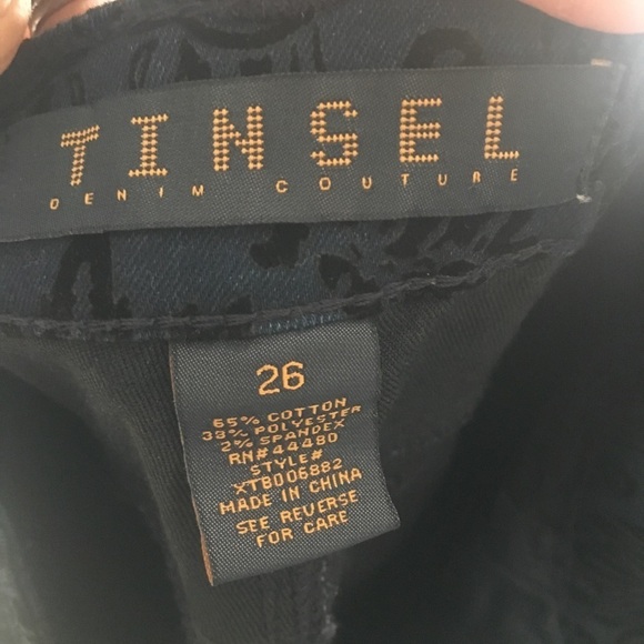 ⭐️40% Off⭐️ Tinsel Denim Couture Navy & Black Skinny Jeans - Picture 7 of 7